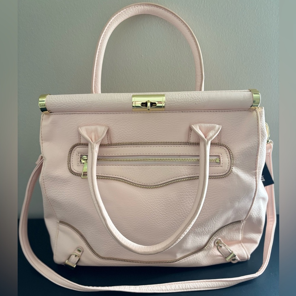 🌸 Olivia + Joy New York Blush Pink Structured Satchel – NWT 🌸
